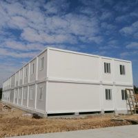 Boxspace Maison Modulaire Préfabriquée en Conteneur Acier Détachable à 2 Chambres avec Design Industriel, 20 Pieds, Habitation Mobile de Luxe