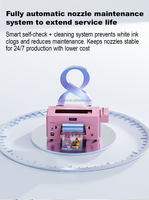 Haolic Rosa 13 pulgadas Impresora Ploter holográfica UV DTF Transfer Printing Machine Crystal Sticker UV DTF Printer Roll