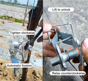 Accessoires de Construction pour Vignoble Tendeur à Cliquet Réglable pour Câble en Acier Galvanisé - Product Image 3