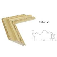 Peinture murale dorée baroque en bois en gros, moulage de cadre de miroir, bricolage en vrac