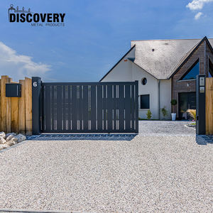 Porte coulissante en aluminium avec panneau de clôture en aluminium perforé, design de <span class=keywords><strong>portail</strong></span> principal découpé au <span class=keywords><strong>laser</strong></span> personnalisé - Product Image 5