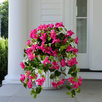 Guirlande de bougainvilliers en pot suspendu pour balcon, jardin, patio, toile de fond de mariage, décoration florale de fête