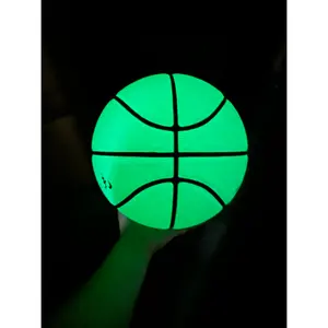 Hoge Kwaliteit Goedkope Prijs Lichtgevende Basketbal, Lichtgevende Basketbal Gloeiende In Dark Training Hoge