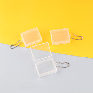 Caja de Joyería de Plástico Transparente con Tapa de Cadena, Organizador de Almacenamiento para Aretes y Anillos, Capacidad de 0-1L, Plating Spring 2024, Origen Yiwu - Product Image 2