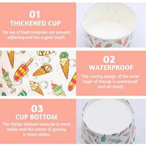 Biểu tượng tùy chỉnh in dùng một lần <span class=keywords><strong>Ice</strong></span> <span class=keywords><strong>Cream</strong></span> Bát sữa chua đông lạnh <span class=keywords><strong>Ice</strong></span> <span class=keywords><strong>Cream</strong></span> cốc giấy - Product Image 4
