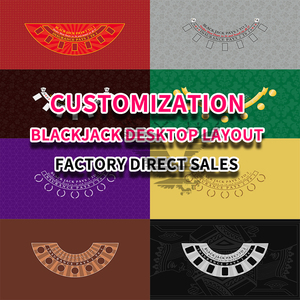 YH Flannelette Casino Poker Blackjack Naipes Blackjack Mat Cloth Black Jack Game Poker Table Layout - Product Image 5