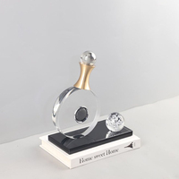 Ornement décoratif en cristal transparent de style européen Evelyn, luxe léger, pour entrée et chambre à coucher