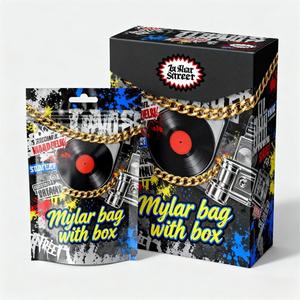 Chất lượng cao tùy chỉnh in 3.5g đứng lên túi niêm phong Có thể tái sử dụng khóa zip chống mùi thức ăn vật nuôi bao bì túi Mylar và hộp - Product Image 2