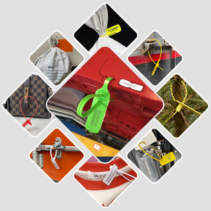 Bảo mật cao dùng một lần kéo chặt nhựa con dấu tag được thiết kế con dấu cho quần áo biểu tượng tùy chỉnh tự khóa an ninh con dấu - Product Image 5