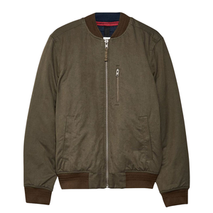 Chaqueta Bomber de Invierno para Hombre, Tejida, Vintage, con Revestimiento Personalizado de Alta Calidad, Resistente al Viento, con Cierre Frontal y Cuello Alto, Estilo Urbano, Nueva - Product Image 1