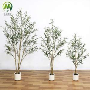 Árbol Bonsái Artificial con Hojas de PE Realistas, Olivo Desmontable con Frutos, Planta Artificial en Maceta Verde, Bonsái de Olivo Perenne - Product Image 2