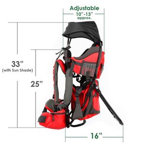 Échantillon Gratuit Porte-Bébé Sling 3-en-1 Imperméable pour Extérieur avec Anneaux en Aluminium et Sangle de Randonnée - Product Image 4