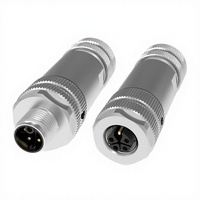 Câble de capteur automobile M12 DIN, code B D, pour assemblage industriel circulaire, installation sur site, mâle/femelle, étanche IP67