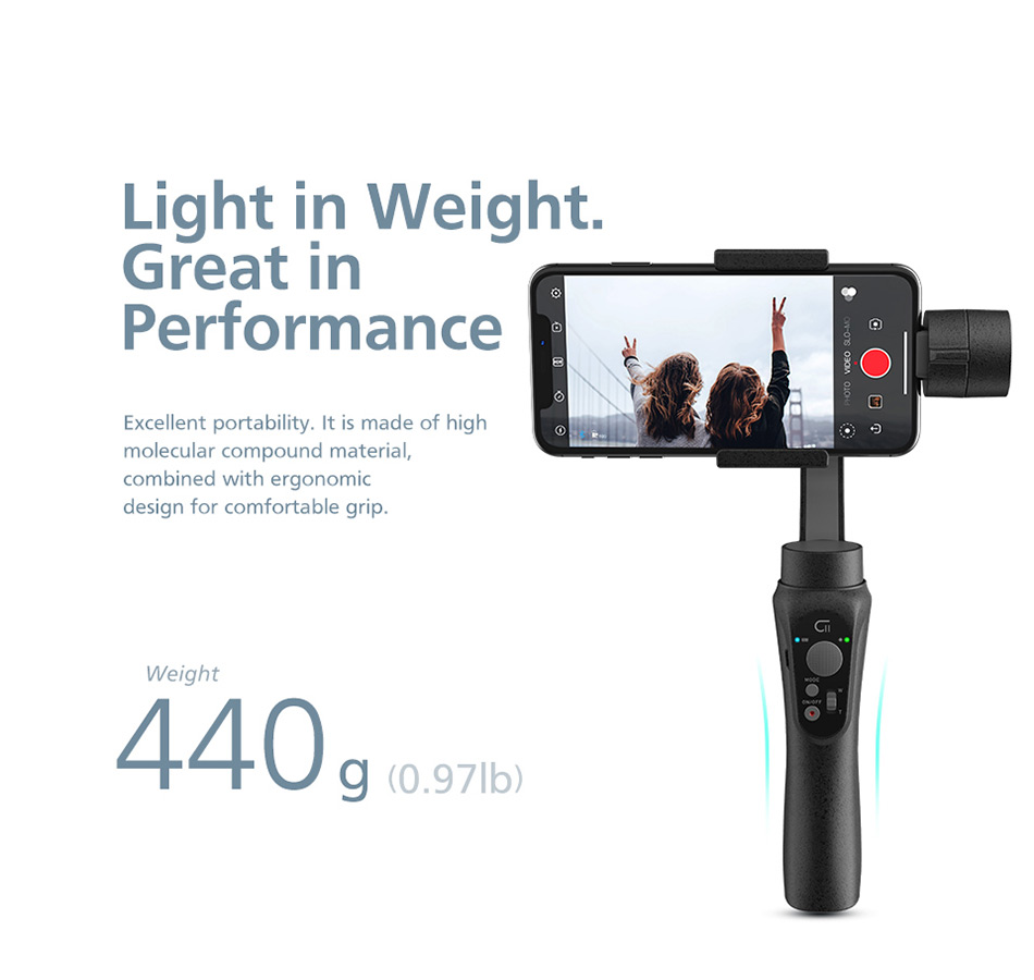 ZHIYUN CINEPEER C11 Handheld 3-Axis Gimbal Stabilizer for iPhone