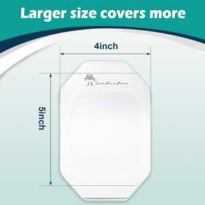 YOJO Pansement IV adhésif en PU transparent, imperméable et respirant, stérile, certifié CE, 10x12cm, pour la natation - Product Image 2