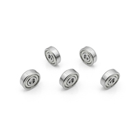 60/3.175ZZ P5 Bantalan Bola Miniatur Kecepatan Tinggi 3.175x12x4mm Bantalan Baja Berpelindung Ganda untuk Motor Sikat Karbon