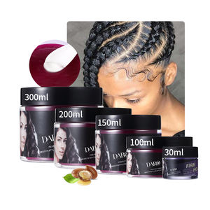 Logo privé traitement capillaire produit coiffant huile <span class=keywords><strong>de</strong></span> noix <span class=keywords><strong>de</strong></span> macadamia naturelle cire capillaire effet fort contrôle des bords - Product Image 1