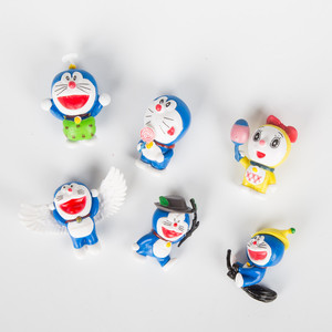 Doraemon Cake Decoration Figurines 5cm Set Of 6 Reusable Birthday Ornament - Product Image 1