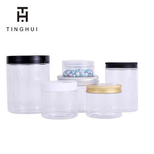 Tarro Transparente de Plástico PET de 30ml 60ml 100ml 120ml para Crema Cosmética con Tapa Negra - Product Image 4