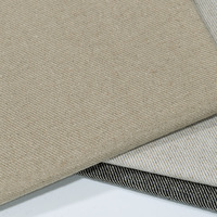 Nouveau design Tissu sergé 33% lin 67% coton Pima 315 g/m² 145 cm Textile respirant en mélange lin-coton Pima pour chemises et rideaux