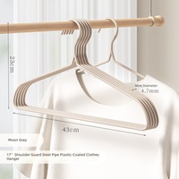 Cintre en fer sans couture épaissi de 43 cm avec protège-épaules, forme triangulaire, pour dortoirs étudiants, séchoir, modèle 2026