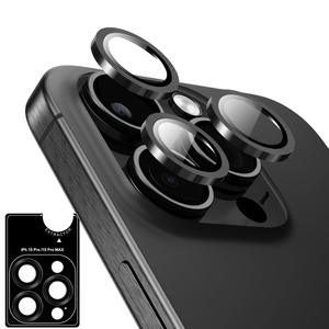 Protection d'objectif d'appareil photo 3D en verre anti-reflet à couverture intégrale, dureté 9H, haute qualité, vente chaude, personnalisable ODM pour iPhone 17 16 15 - Product Image 1