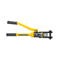Pince à sertir manuelle hydraulique pour terminaux de câbles, en acier au carbone, avec poignée moulée en plastique, métrique et impériale, pour bricolage et usage industriel