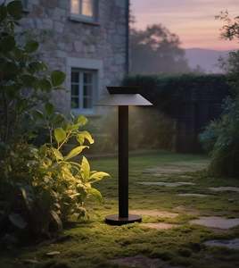 Lampadaire d'extérieur en acier inoxydable, style nordique, pour villa, <span class=keywords><strong>jardin</strong></span>, allée, éclairage décoratif, étanche, LED, forme champignon, <span class=keywords><strong>lampe</strong></span> <span class=keywords><strong>de</strong></span> pelouse - Product Image 4
