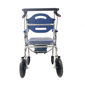 Chaise de toilette médicale CA603S, fabrication directe, stable, sûre, pour personnes handicapées, avec roulettes, hauteur réglable, pliable, 120 kg - Product Image 2