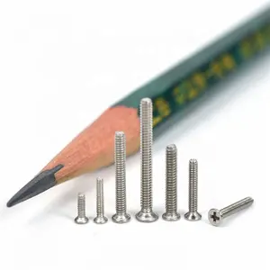 Hot sale Din965 M1.0 M1.2 M1.4 M1.6 PH countersunk 1mm micro machine screws flat electronic mini screws for eye glasses