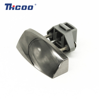 Poignée à bouton-poussoir pour meubles, serrure de levage pour meubles de camping-car et de maison, tiroirs, armoires, poignée à pousser/tirer en alliage de zinc chromé/noir/nickel