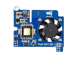 Power Over Ethernet HAT (Type D) pour Raspberry Pi 3B+/4B, compatible 802.3af, adapté au boîtier officiel Raspberry Pi K825 - Product Image 5