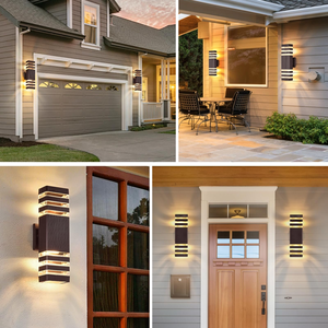 Éclairage moderne pour la maison IP65, lampes à lumière ascendante et descendante/lumière extérieure/lumière extérieure pour hôtel et villa, luminaire mural étanche pour jardin en ABS - Product Image 3