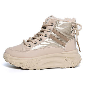 Bottes de neige chaudes et décontractées pour femmes 2026, en cuir et coton, à semelle épaisse, style montant et fourrure tendance - Product Image 6