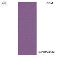 Tapete de Yoga TPE Avanzado de 8mm y 80cm de Ancho con Alineación Precisa para Entrenamiento de Activación Biomecánica del Core, Tapete de Yoga para Mujeres