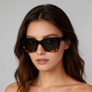 แว่นกันแดดแฟชั่นรุ่นใหม่ SA0456 ทรง Unisex กรอบอะซิเตทเต็มกรอบ ป้องกันรังสียูวี 400 สำหรับผู้ใหญ่ รับผลิตแบบ OEM - Product Image 1