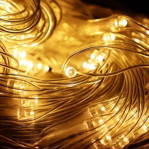Guirlandes lumineuses LED blanc chaud, connectables, pour extérieur, en forme de filet, pour décorer les arbustes, les pelouses et les jardins. - Product Image 5