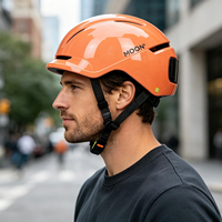 Casque de Commutation Urbain MOON avec Écran LED Intelligent – Protection de la Tête Élégante et Décontractée, Unisexe, Logo Personnalisable pour Vélo et Vélo Électrique
