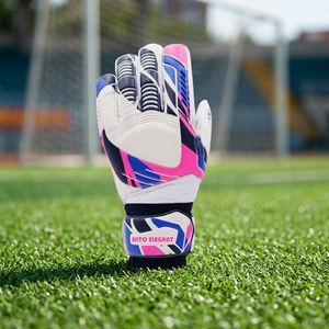 Guantes de Portero de Fútbol Profesionales al por Mayor con Silicona en el Dorso, Nuevos, Hechos a Medida con Látex Alemán de 4mm - Product Image 4