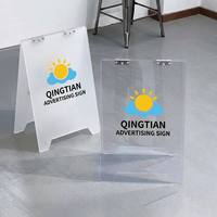 Panneau publicitaire extérieur étanche magnétique en forme de A pour trottoir, idéal pour la promotion des menus de restaurants et cafés