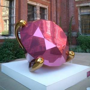 Escultura de Acero Moderna 2023, Arte en Metal de Hierro, Decoración Grande para Exteriores, Plazas, Centros Comerciales, Edificios de Oficinas, Escultura de Acero Pulido con Diseño de Diamante - Product Image 5