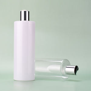 Blanc Noir 100ml 150ml 200ml 250ml 300ml 500ml Bouteille de shampooing en plastique avec bouchon à disque en or en plastique - Product Image 6