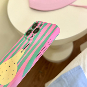 Street Fashion No pressione rosa <span class=keywords><strong>verde</strong></span> striscia di pera <span class=keywords><strong>custodia</strong></span> per telefono cellulare con pera per <span class=keywords><strong>iphone</strong></span> <span class=keywords><strong>11</strong></span> 12 13 14 15 Pro Max - Product Image 6