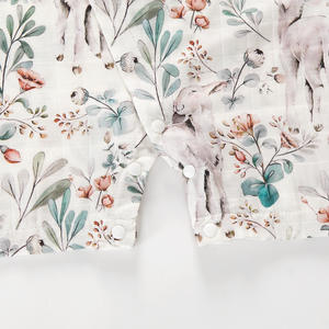 도매용 맞춤형 아기 대나무 섬유 의류 여름 꽃무늬 2T 미스터리 박스 및 아동복 공급업체 - Product Image 4