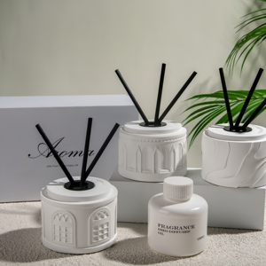 Cao cấp nhà nước hoa Hộp Quà Tặng thiết lập tươi 120ml Công suất hương thơm khuyếch tán với sậy thanh & thạch cao chai cho phòng ngủ phòng khách - Product Image 6