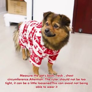 High Quality Eco-Friendly Classic Fleece Cotton Dog Coat Luxury Winter <b>Pet</b> Costume Sweater Christmas Pattern Dog Warming Clothes - Product Image 2