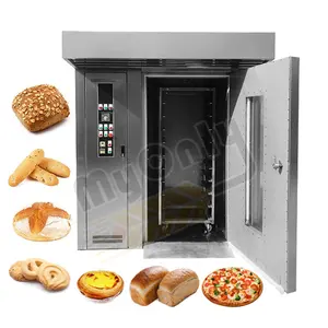 Chinese New Hot Air 12 16 32 64 36 Tray Diesel Gas Bakery Electric 10 Tray Rotary Oven for Sale