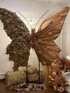 Décoration de papillon géante et exquise pour mariage, banquet, fête d'<span class=keywords><strong>anniversaire</strong></span>, vitrine de magasin commercial, thème rustique d'automne - Product Image 4