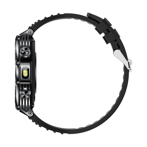 Montre connectée 2026 AK82 avec écran 1,8 pouces, appels Bluetooth, fréquence cardiaque, oxygène sanguin, étanche IP68, pour sports de plein air, avec lampe de poche - Product Image 4