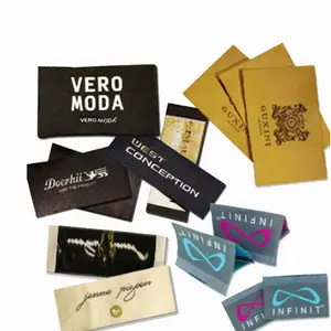 Densità di alta qualità 100 pz minimo personalizzato tessitura marchio Logo ferro da cucito su abbigliamento dimensioni etichette etichette indumento collo tessuto etichetta